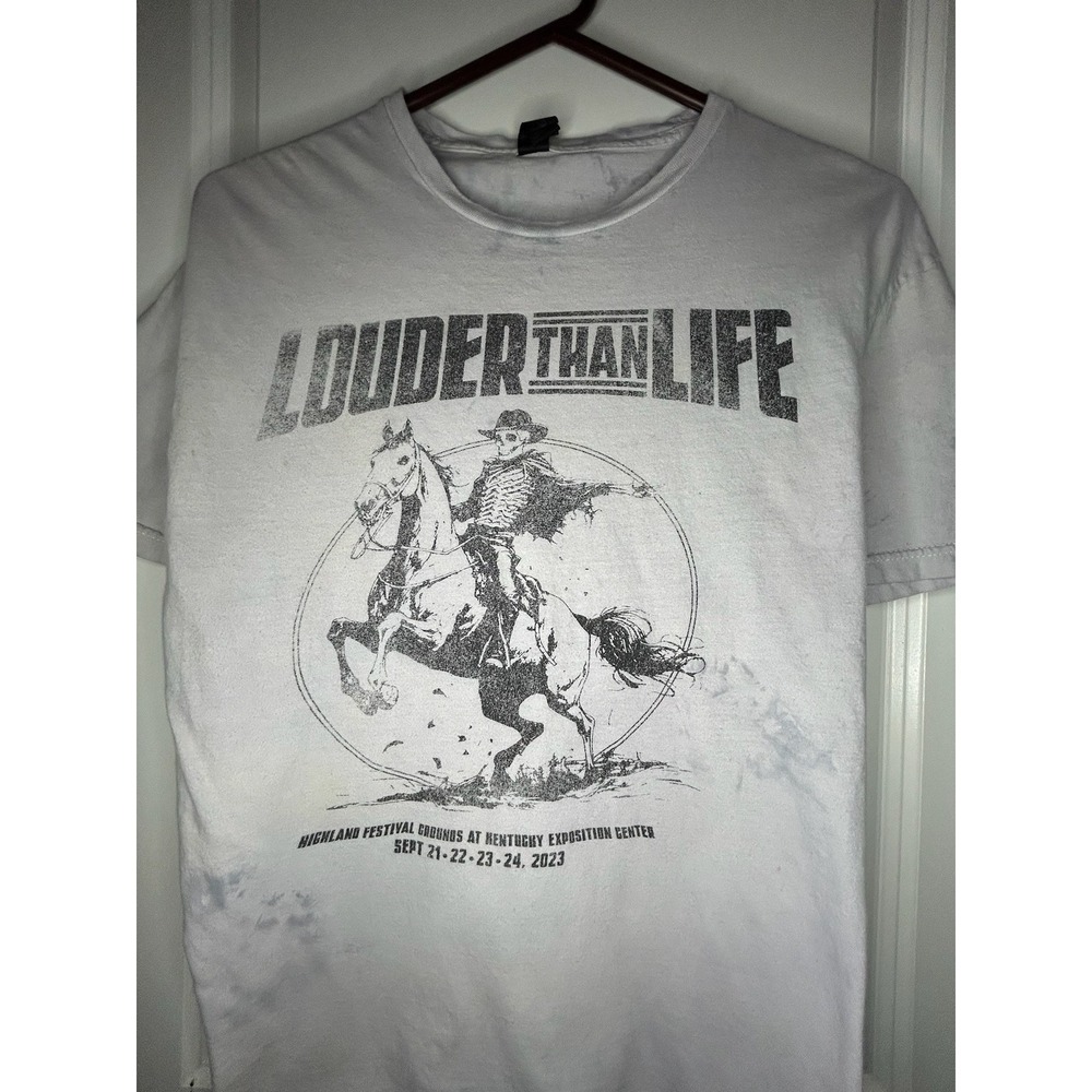 2023 Louder Than Life Festival Tie Dye Double Sided Graphic T-Shirt Mens Large